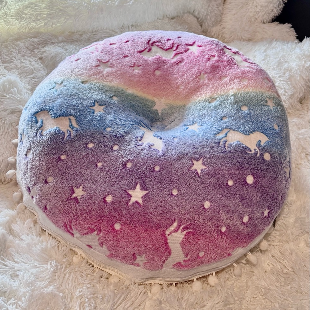 Whimsical 27” Round Cushion Like New
